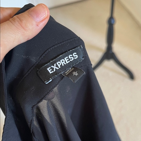 Express Black Sheer Blouse - Picture 5 of 5